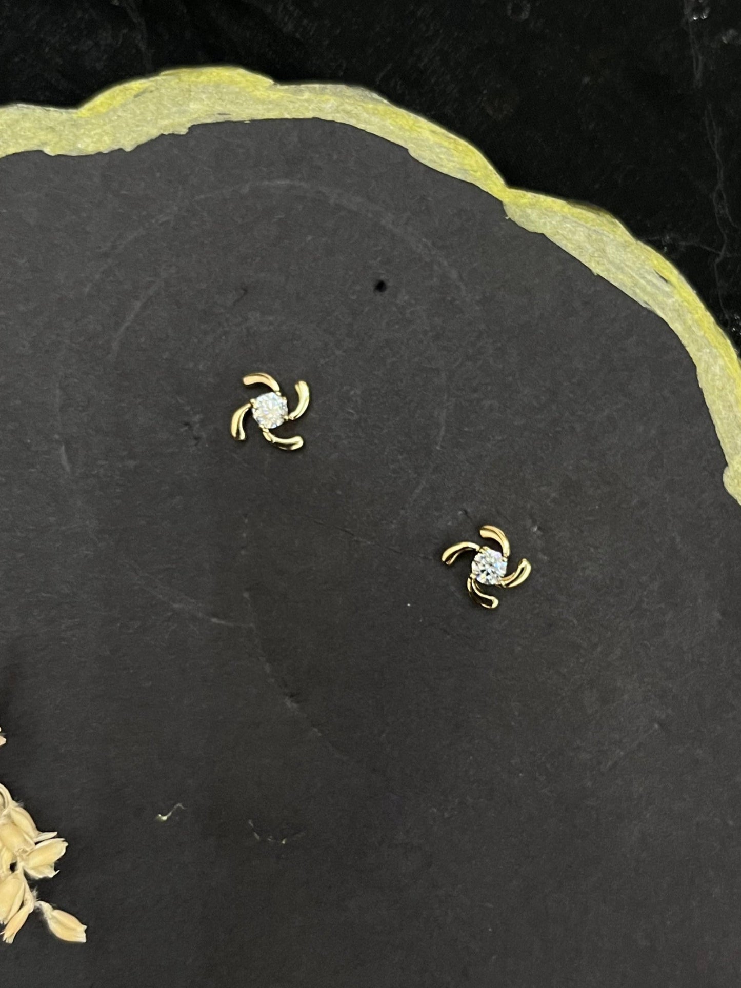 Swirl Spark Stud Earrings