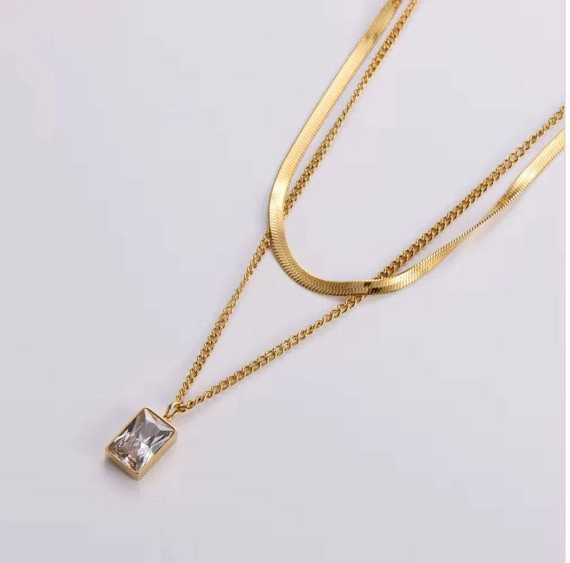Golden Glow Layered Necklace