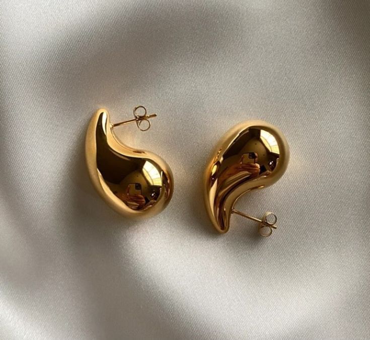 Molten Gold Statement Earrings