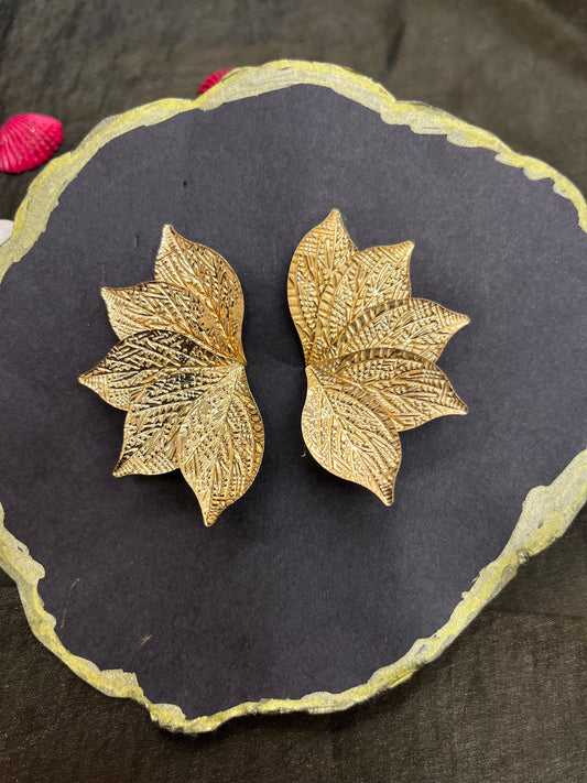 Golden Ivy Statement Studs