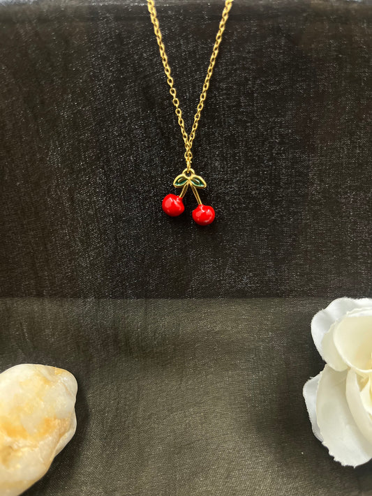 Cherry Pendant Necklace