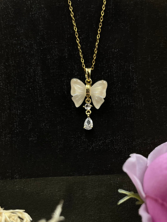 Elegant Butterfly Pendant Necklace