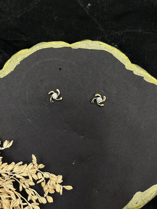 Swirl Spark Stud Earrings