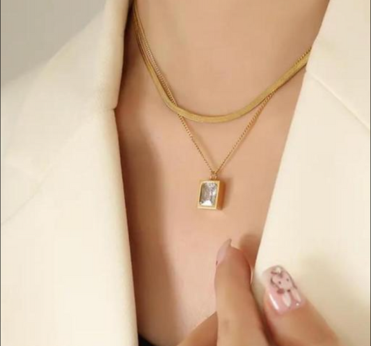 Golden Glow Layered Necklace