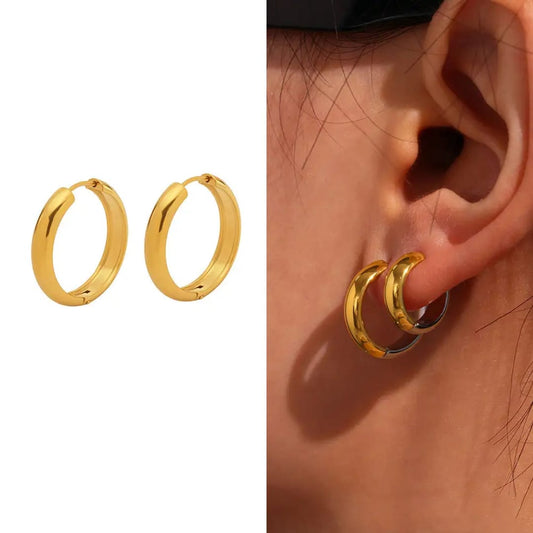 Classic Gold Hoop Earrings