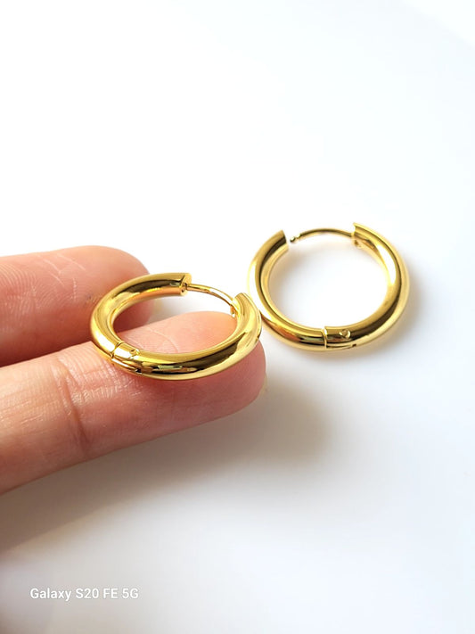 Classic Gold Hoop Earrings