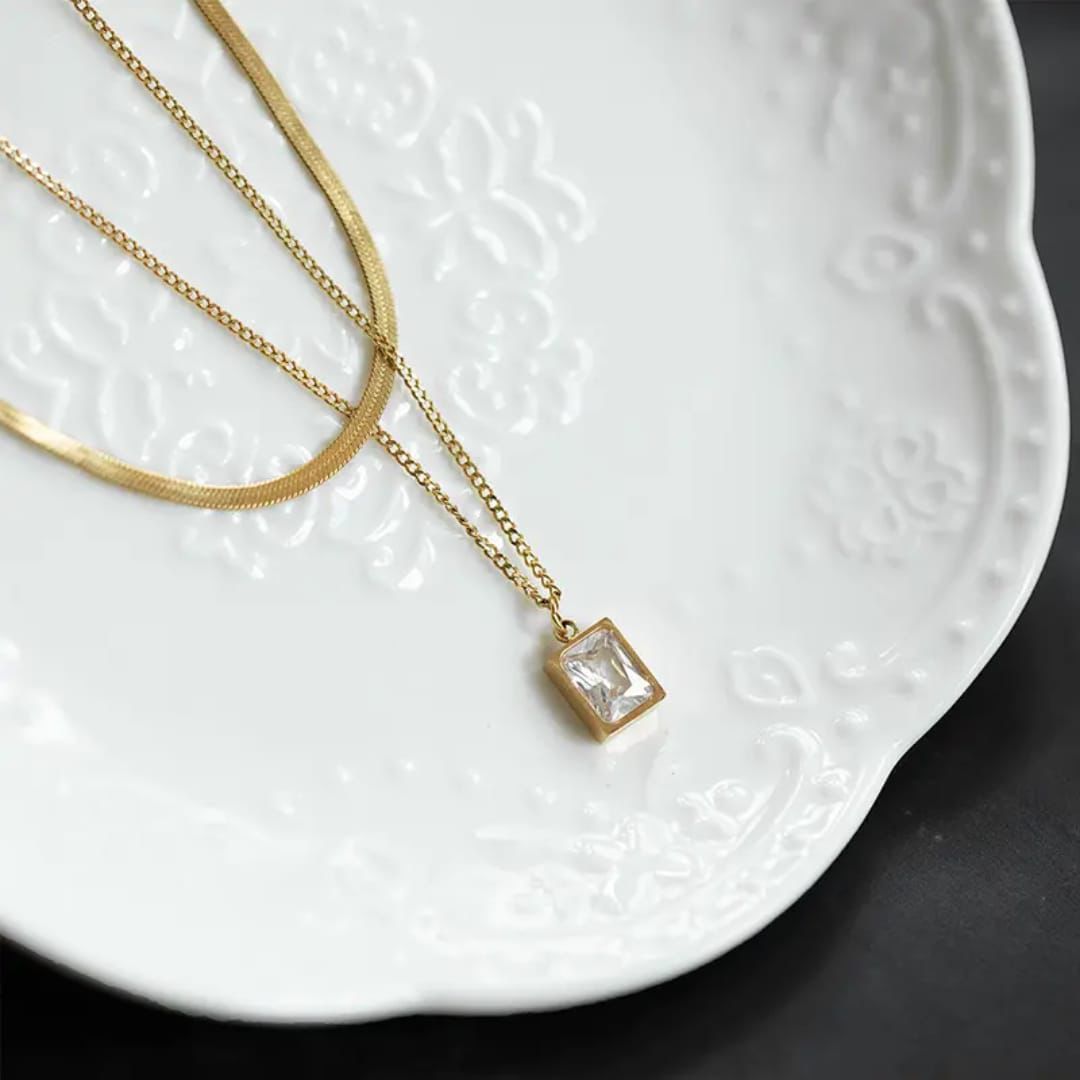 Golden Glow Layered Necklace